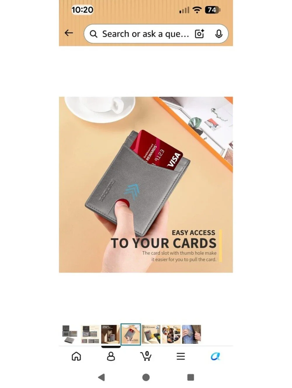 Wallet for Men -Slim Rfid Leather Mens Bifold 2 ID Window